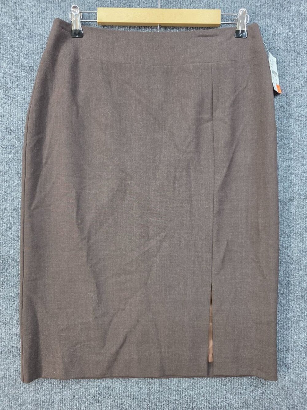 Vintage C.L.C Pencil Skirt 10 Brown Minimalist Career Academia Deadstock Preppy